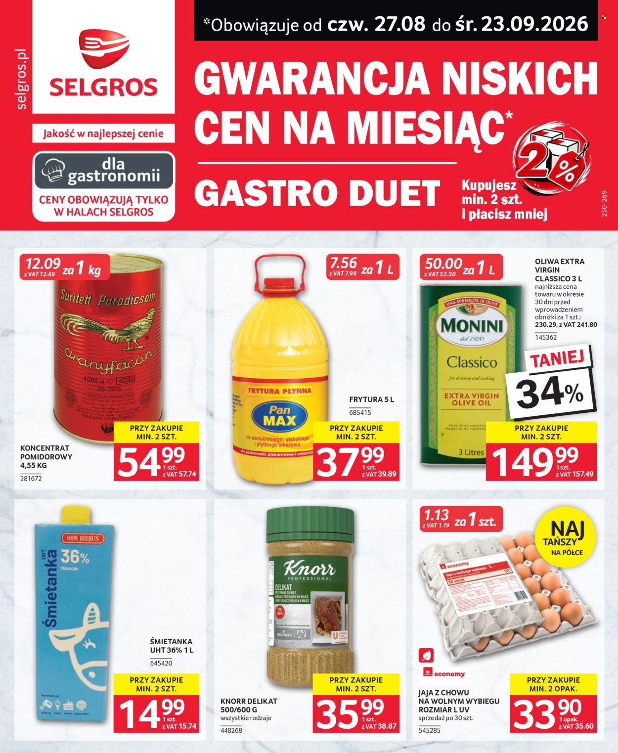 Gazetka Selgros - 27.8.2026. - 3.9.2026.. Strona 1