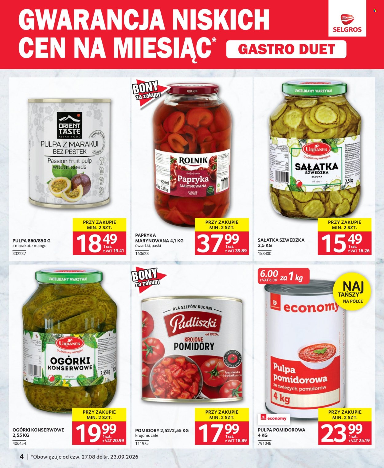 Gazetka Selgros - 27.8.2026. - 3.9.2026.. Strona 4