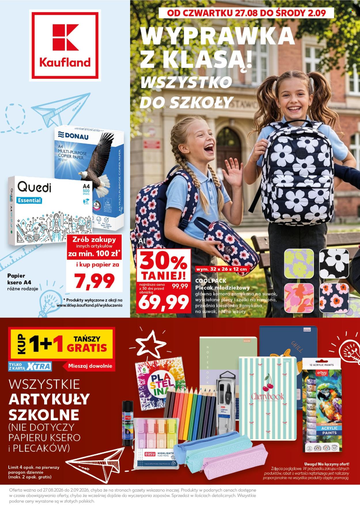 Gazetka Kaufland - 27.8.2026. - 2.9.2026.. Strona 1
