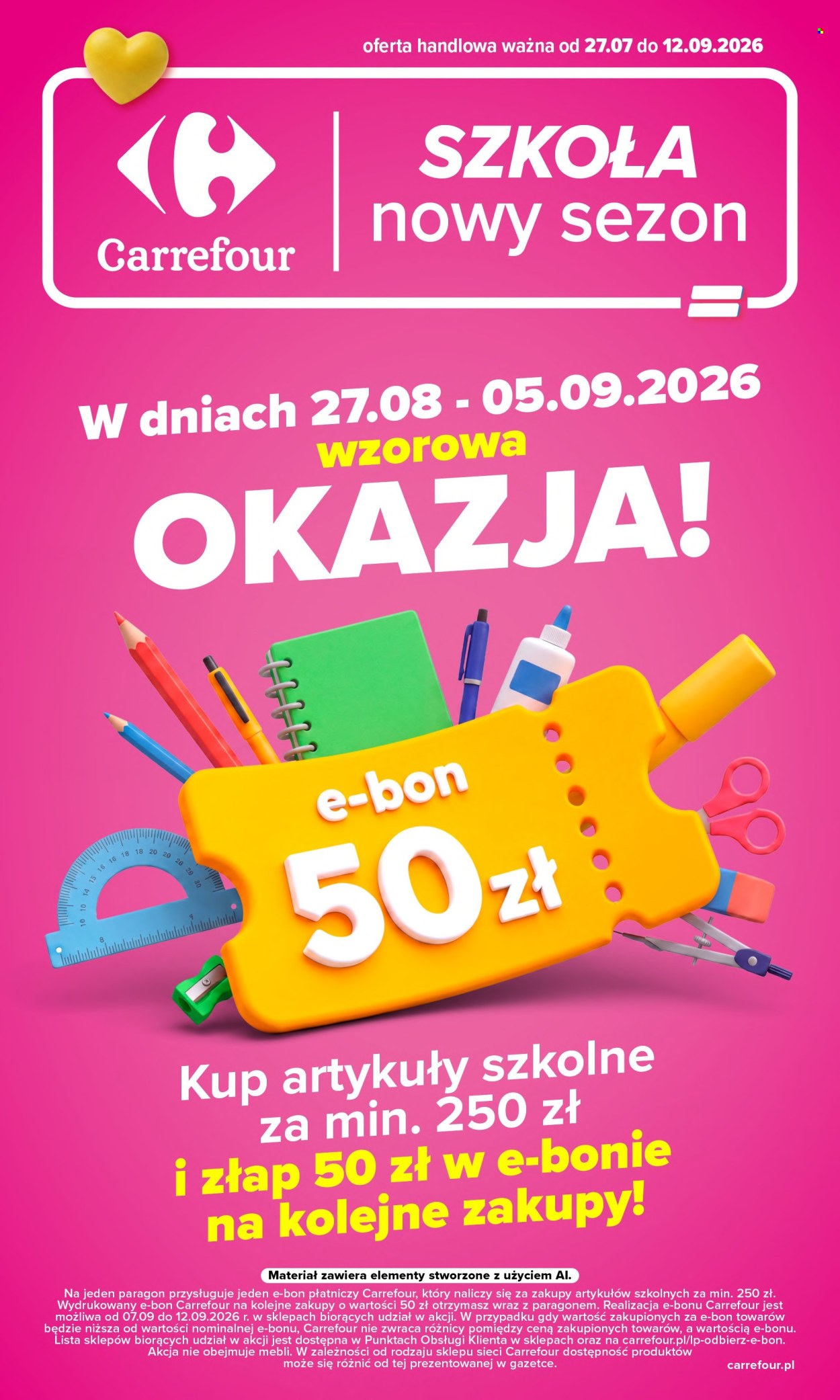 Gazetka Carrefour - 27.7.2026. - 12.9.2026.. Strona 1