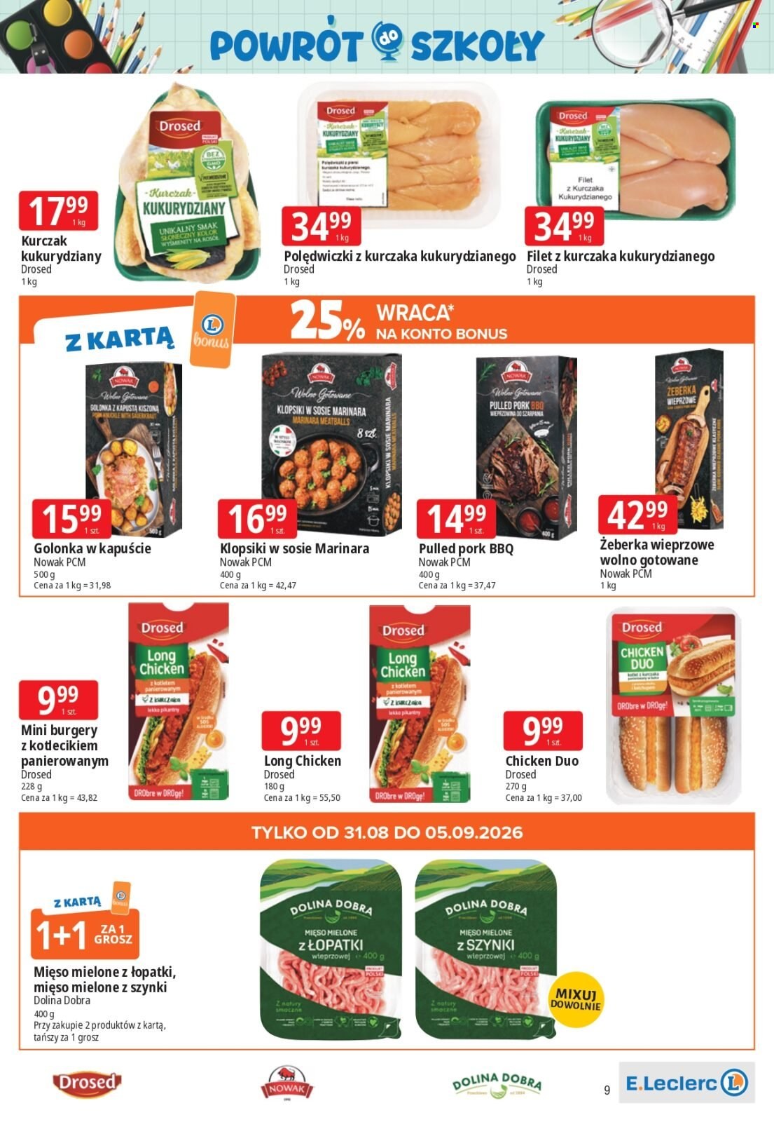 Gazetka E.Leclerc - 31.8.2026. - 12.9.2026.. Strona 9