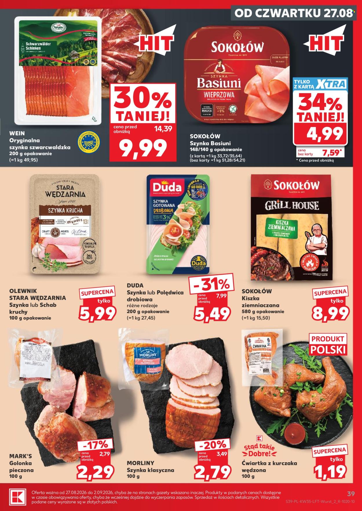 Gazetka Kaufland - 27.8.2026. - 2.9.2026.. Strona 39