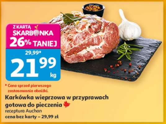 Karkówka wieprzowa w przyprawach gotowa do pieczenia