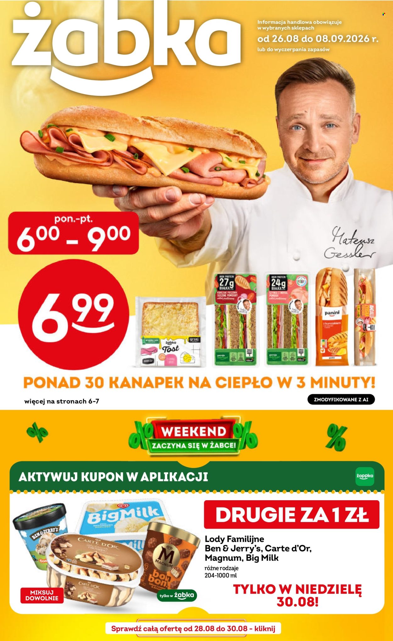 Gazetka Żabka - 26.8.2026. - 8.9.2026.. Strona 1
