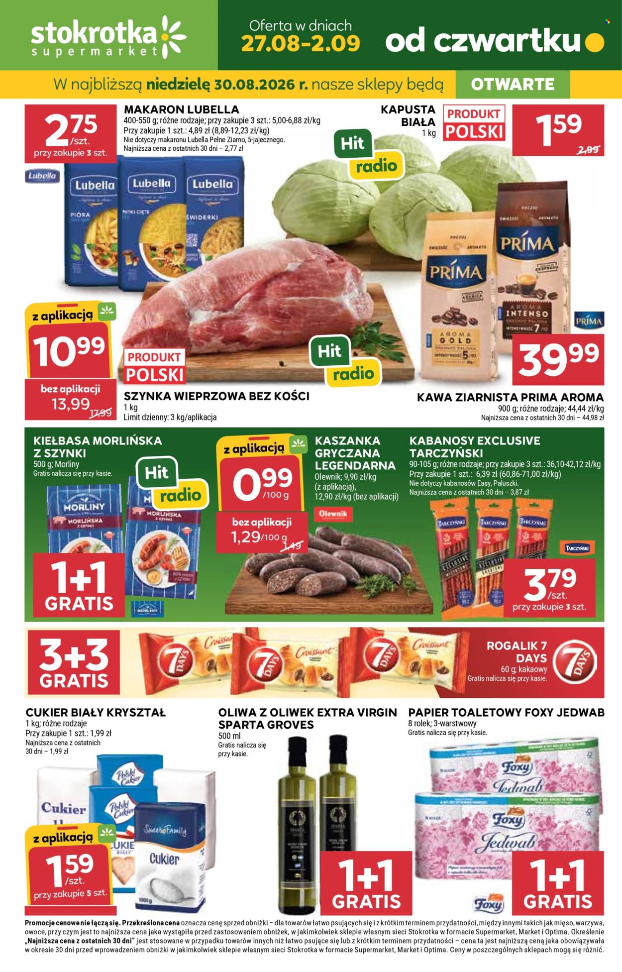 Gazetka Stokrotka Supermarket - 27.8.2026. - 2.9.2026.. Strona 1