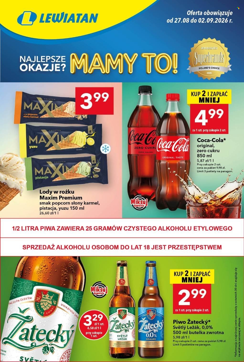 Gazetka Lewiatan - 27.8.2026. - 2.9.2026.. Strona 1