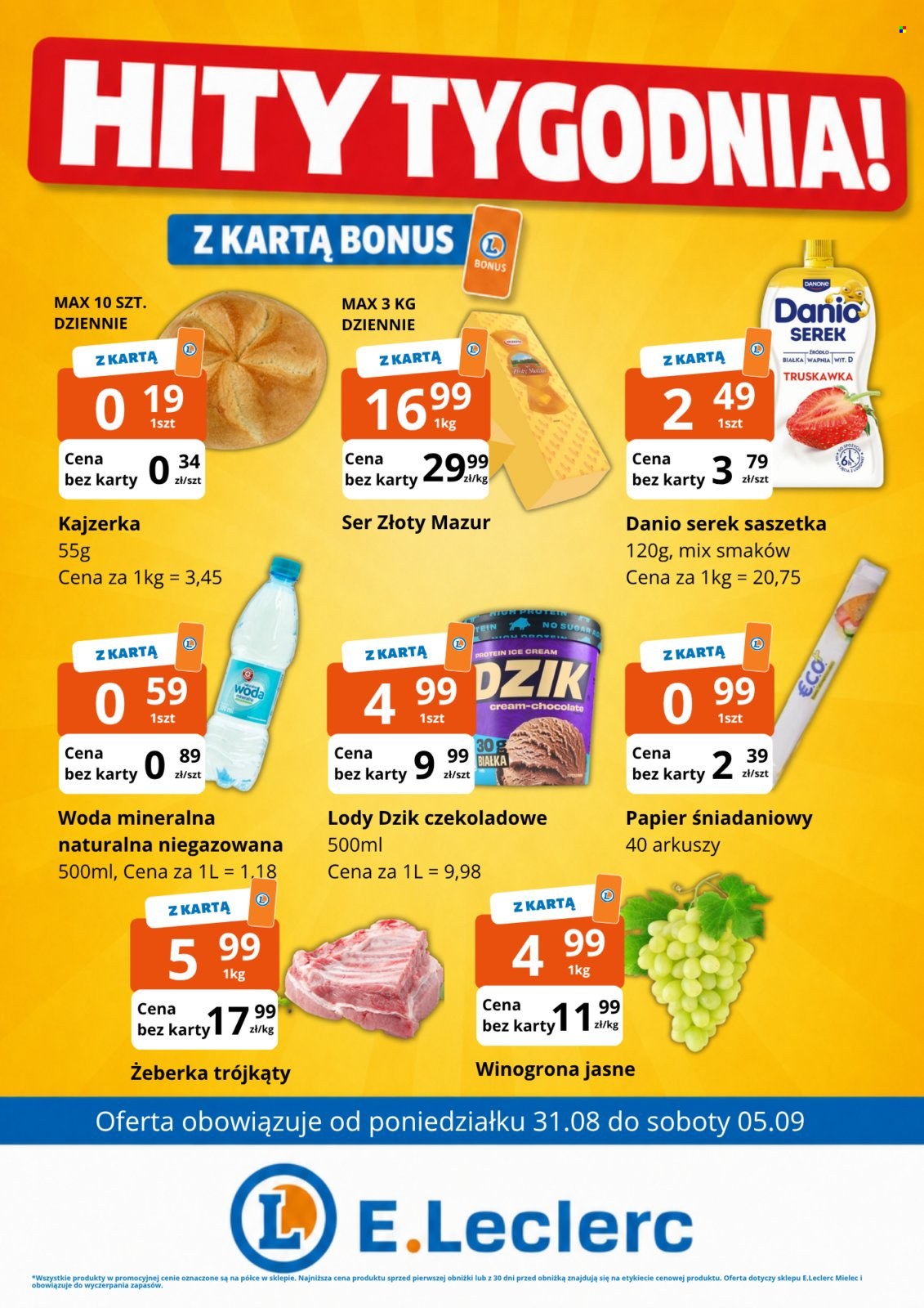 Gazetka E.Leclerc - 28.8.2026. - 5.9.2026.. Strona 1