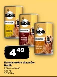 Karma mokra dla psów Bobik