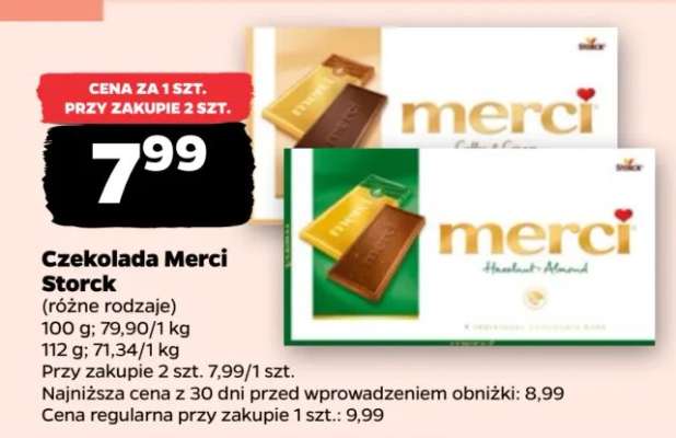 Czekolada Merci 
Storck