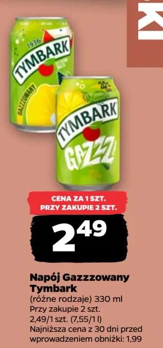 Napój gazzzowany Tymbark