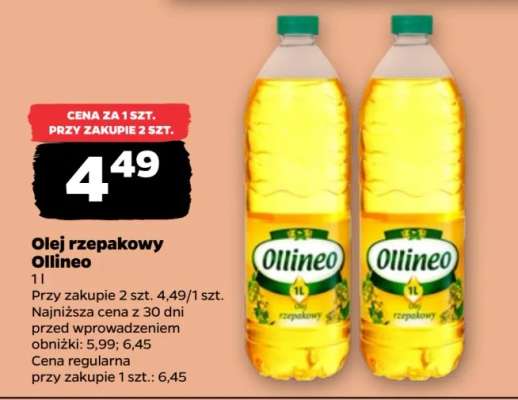 Olej rzepakowy Olineo