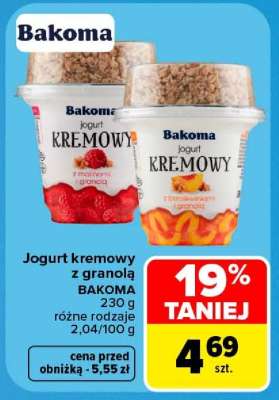 Jogurt kremowy z granolą