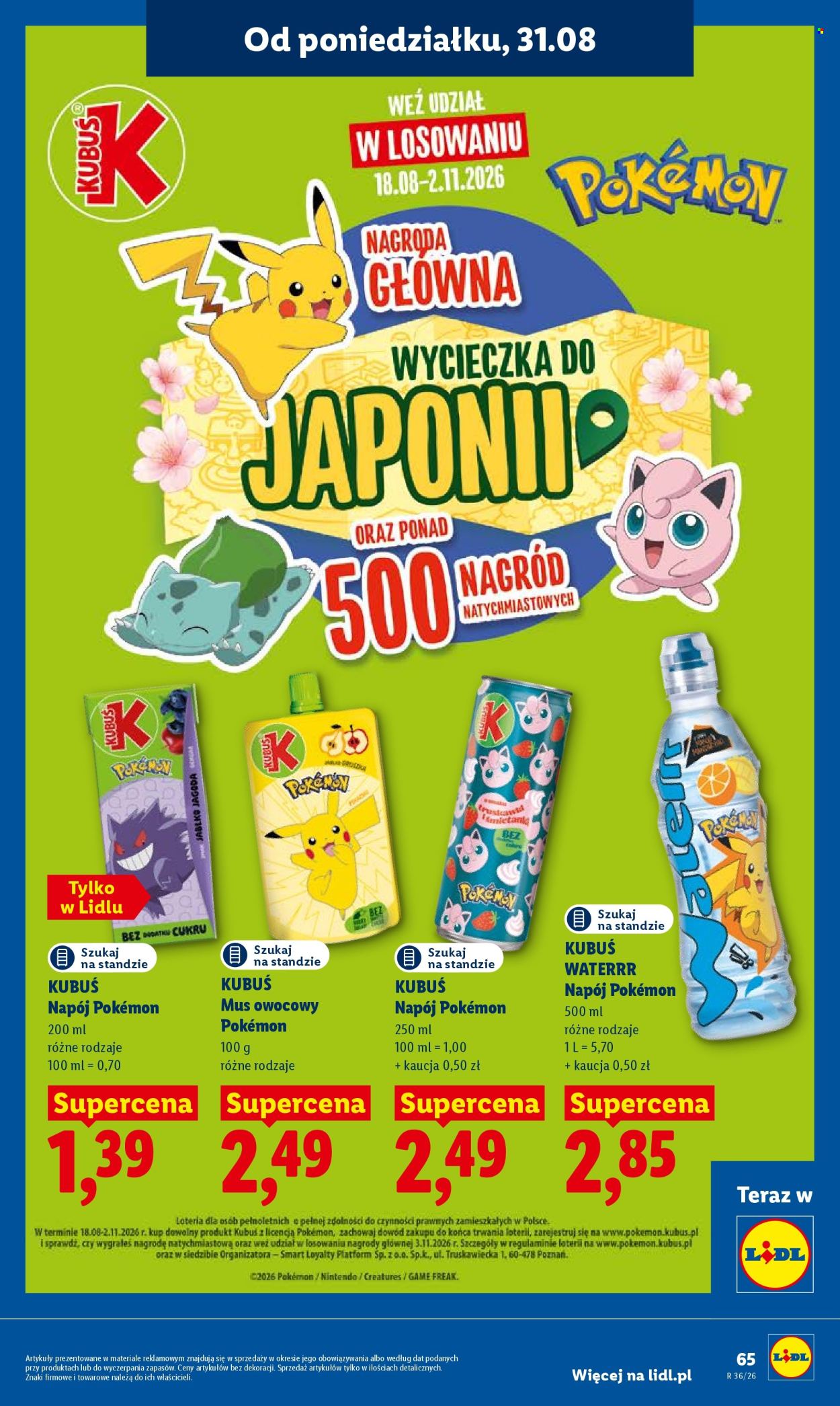 Gazetka Lidl - 31.8.2026. - 2.9.2026.. Strona 65