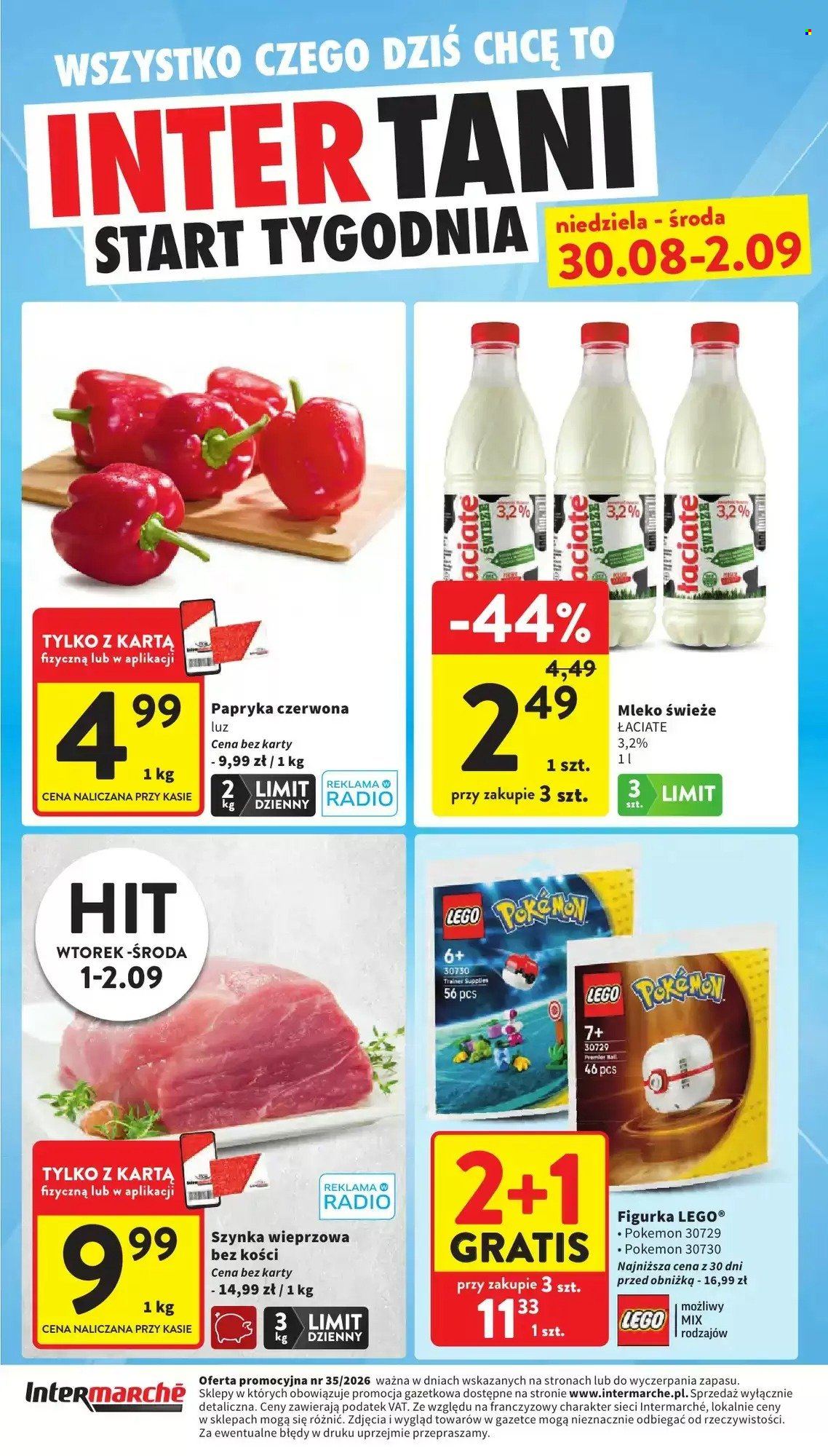 Gazetka Intermarché - 30.8.2026. - 2.9.2026.. Strona 1