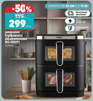 Frytkownica dwukomorowa HO-00091 czarna