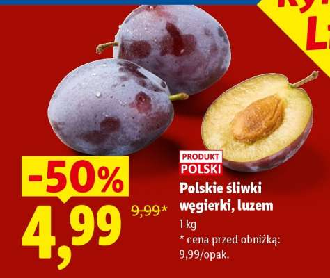 Polskie śliwki węgierki, luzem
