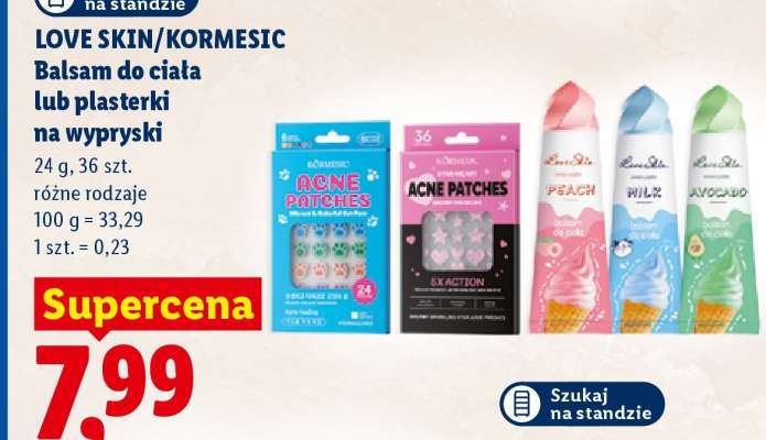 LOVE SKIN/KORMESIC Balsam do ciała lub plasterki na wypryski