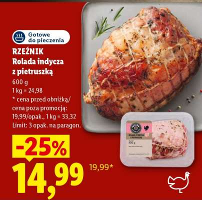 RZEŹNIK Rolada indycza z pietruszką