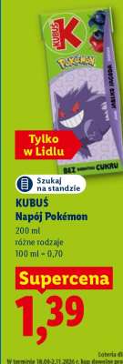 Kubuś Napój Pokémon