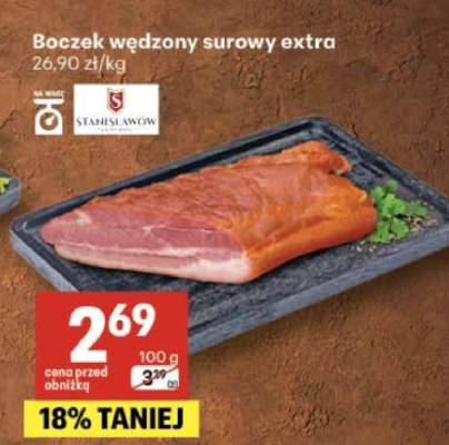 Boczek wędzony surowy extra