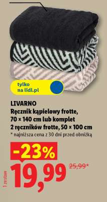 LIVARNO Ręcznik kąpielowy frotte