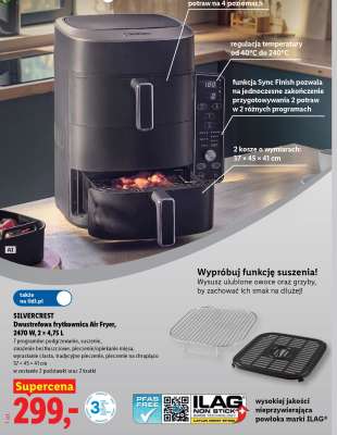 SILVERCREST Dwustrefowa frytkownica Air Fryer