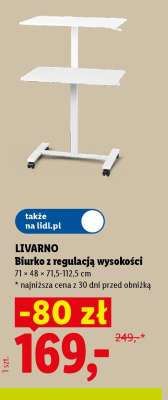 LIVARNO Biurko z regulacją wysokości