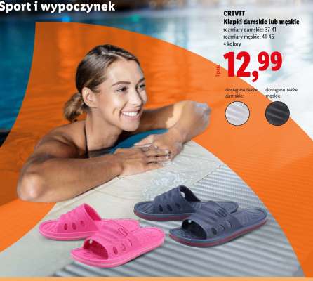 CRIVIT Klapki damskie lub męskie