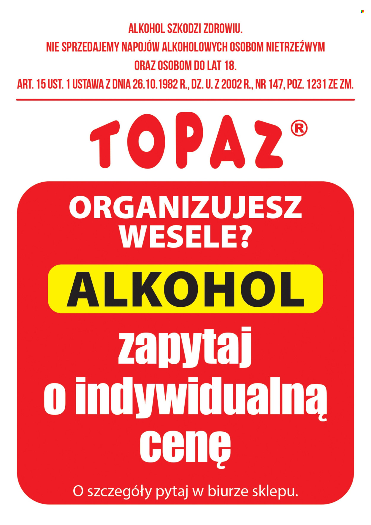 Gazetka Topaz - 1.9.2026. - 15.9.2026.. Strona 2