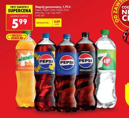 Napój gazowany, 1,75 l