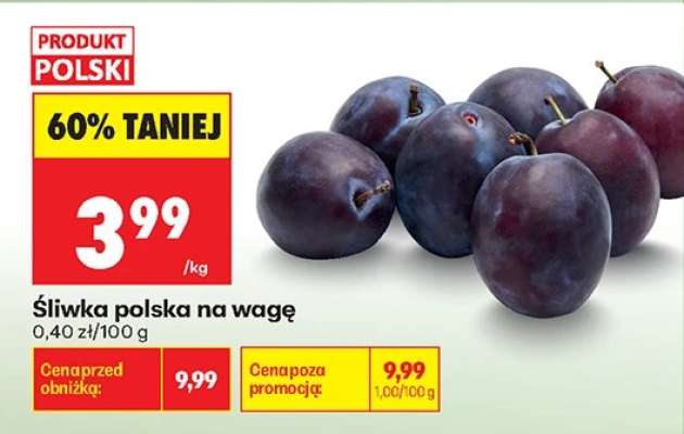Śliwka polska na wagę