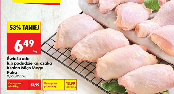 świeże udo lub podudzie kurczaka Kraina Mięs Mega Paka
