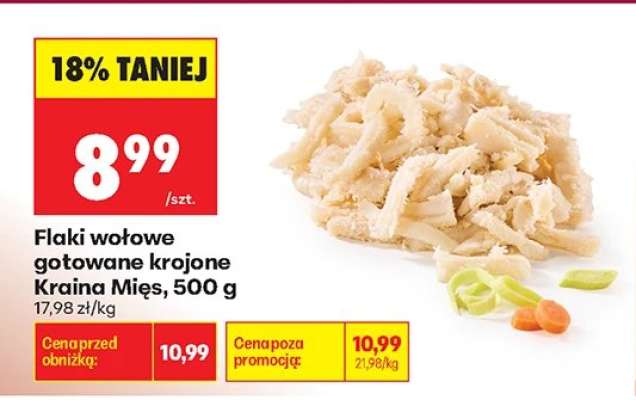Flaki wołowe gotowane krojone Kraina Mies 500 g