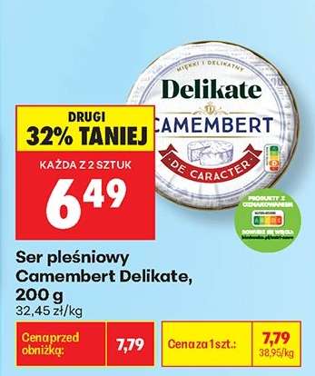 Ser pleśniowy Camembert Delikate, 200 g