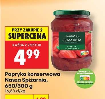 Papryka konserwowa Nasza Spiżarnia, 650/300 g