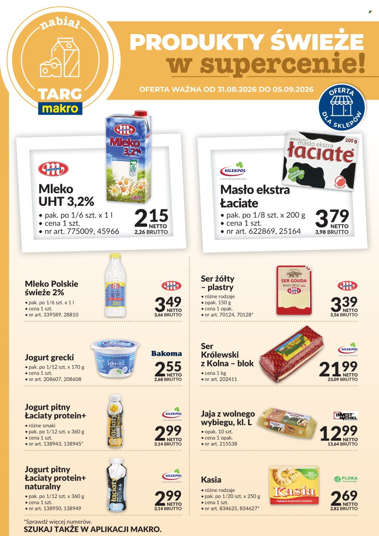 Gazetka Makro - 31.8.2026. - 5.9.2026.. Strona 1