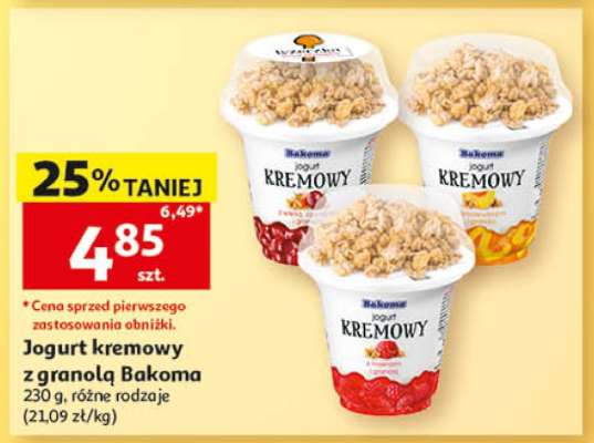 Jogurt kremowy z granolą BAKOMA