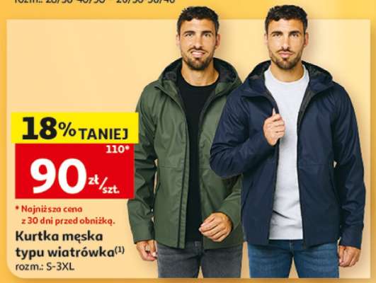 Kurtka męska typu wiatrówka