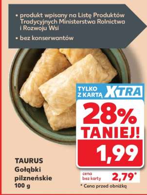 TAURUS Gołąbki pilzneńskie 100 g