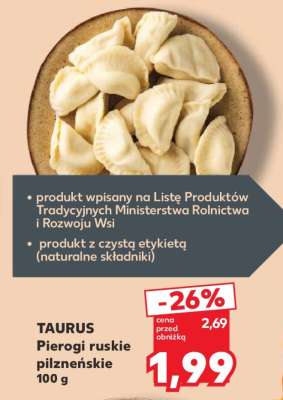 TAURUS Pierogi ruskie pilzneńskie 100 g