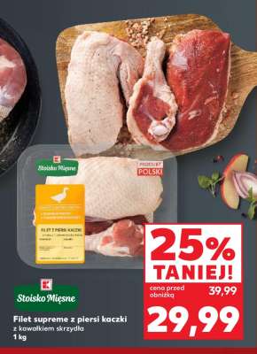 Filet suprême z piersi kaczki z kawałkiem skrzydła 1 kg