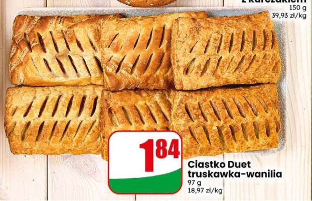 Ciastko Duet truskawka-wanilia