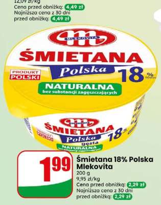 Śmietana 18% Polska Mlekovita
