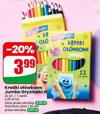 KREDKI OŁÓWKOWE JUMBO GRYZMAKI