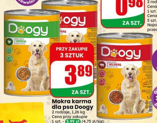 Mokra karma dla psa Doogy