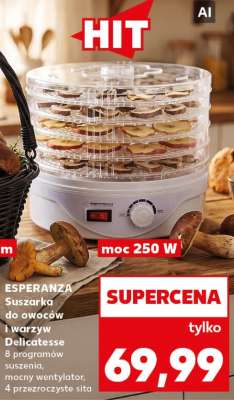 ESPERANZA Suszarka do owoców i warzyw Delicatesse