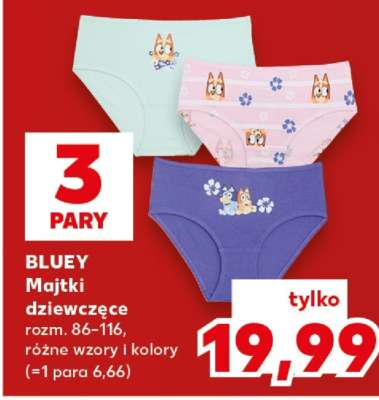 BLUEY Majtki dziewczęce