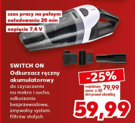 SWITCH ON Odkurzacz ręczny akumulatorowy