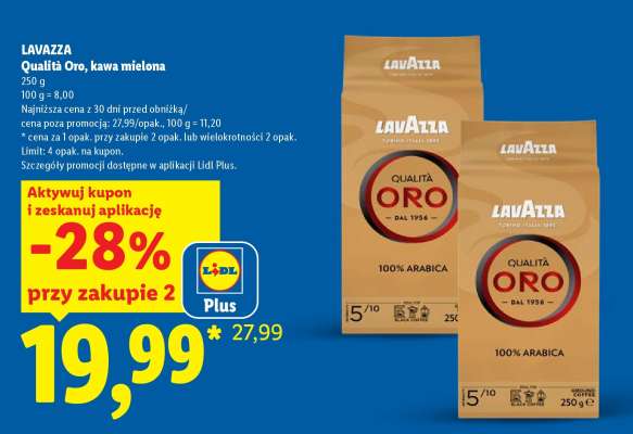 LAVAZZA QUALITÀ ORO Kawa mielona