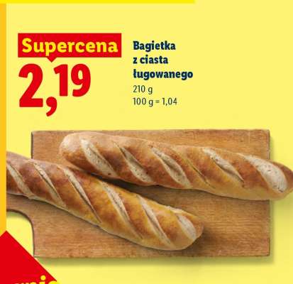 Bagietka z ciasta ługowanego